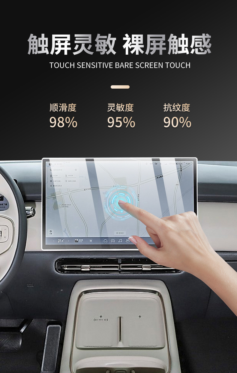 Applicable to Xiaopeng P7 Instrument Navigation Display Screen p7 Central Control Tempered Film Interior Protection Film Modification Accessories