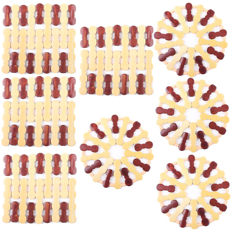 원형 4개 정사각형 4개