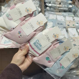 六指鼠女童春夏网棉袜山茶花女宝透气棉袜子学生袜0-15岁
