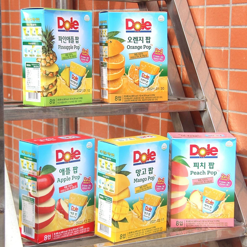 Южная Корея импортировала Dule Dole персик свежий апельсин ананас манго сок смузи летний напиток 8 коробок