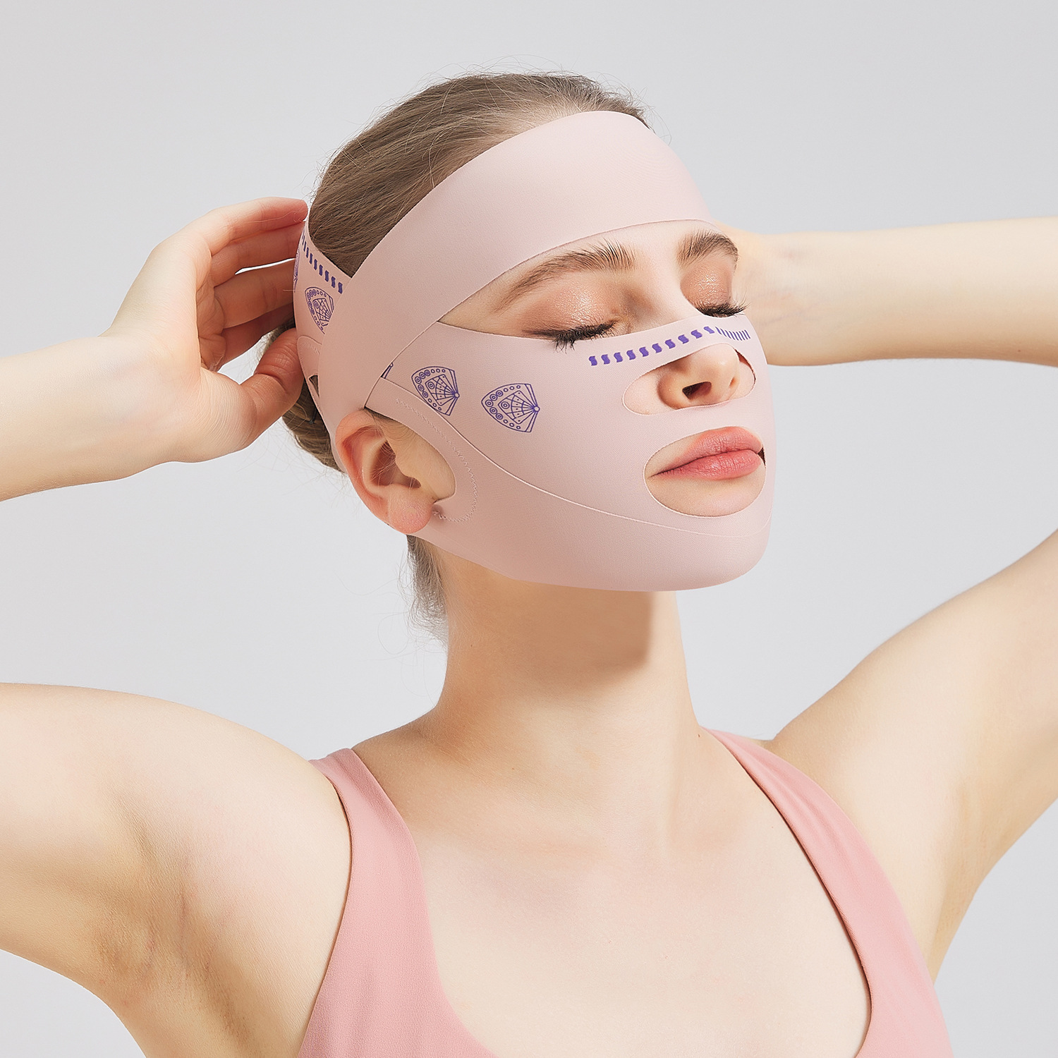 V-face mask elastic band face lifting device double chin jaw muscle face sculpting V-face magic brand