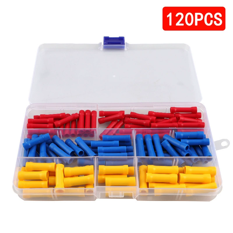 Нейлоновая изолированная промежуточная трубка в коробке BV, трубчатая клеммная колодка холодного прессования, длинная соединительная трубка