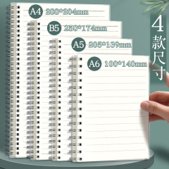 コイル本学生ノート厚手透明ppコイルメモ帳b 5横線方眼日記帳現物卸売り