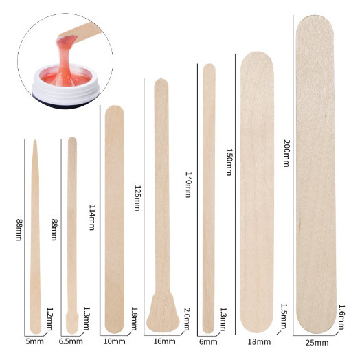Cosmetic hair removal care tools wax stick waxing hair removal wax scraping wood 100 bags of various specifications Cosmetic hair removal care tools wax stick waxing hair removal wax scraping wood 100 bags of various specifications