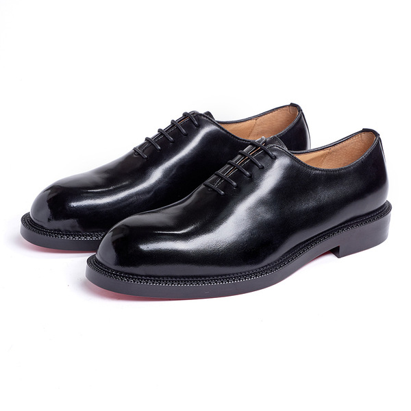 Leather fashionable breathable wedding shoes with shoelaces…