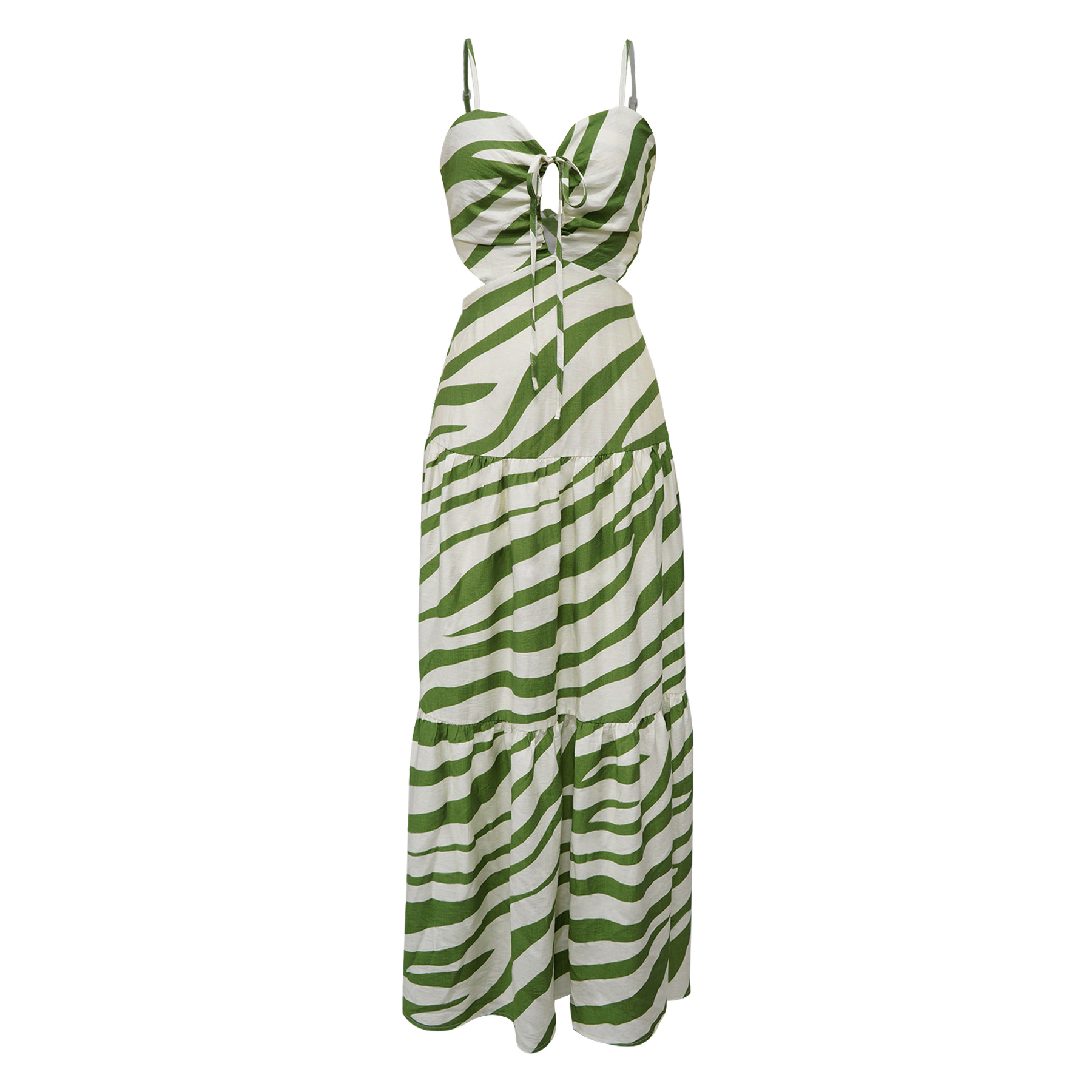 369g Weight Maxi Long Dress Dress Length Type Sleeveless Sleeve Length Strap Dress Dresses Type Sleeveless Sleeve Type Polyester Fabric Type High Waist Waist Line Holiday, Travel Occasion Strap Neckline Slim Fit Type Stripe Pattern Summer Season Women's Gender Vacation, Classic Style Style Wholesale Women's Vacation Classic Style Stripe Holiday Travel Strap Sleeveless Strap Dress 1