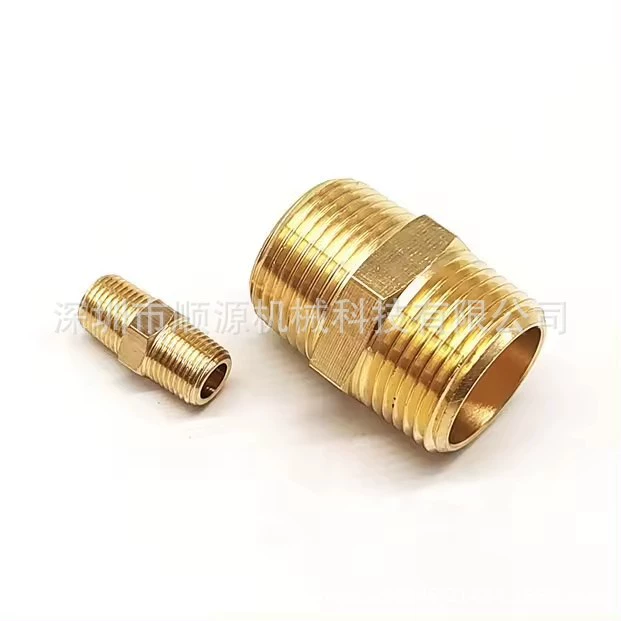 США стандарт NPT зубной цельномедный наружный провод через шланг фитинги 4 минуты 6 минут 1 дюйм наружные зубы прямые латунные двойные наружные