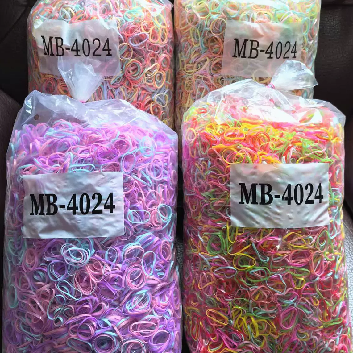 扎头发儿童一次性小橡皮筋黑色胶圈4024韩国女童发圈2元店货源