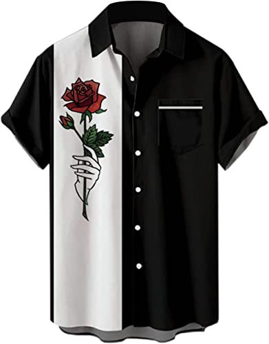 Estación independiente transfronteriza verano nueva camisa impresa digital para hombres tendencia de moda top hawaiano de solapa de manga corta