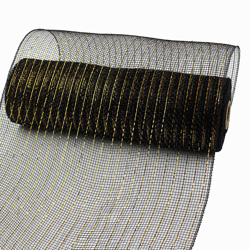 En stock al por mayor borde parrilla PP malla Navidad guirnalda haciendo guirnalda material decorativo malla Halloween