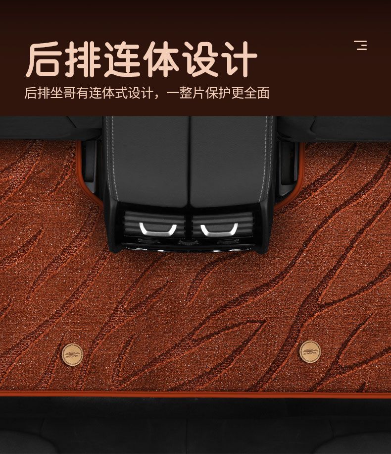 Suitable for Five-Seater Cars, Universal Upper-Layer Foot Mats, Single-Piece Driver's Foot Mat, Double-Layer Thickened Luxury Set of Car Foot Mats