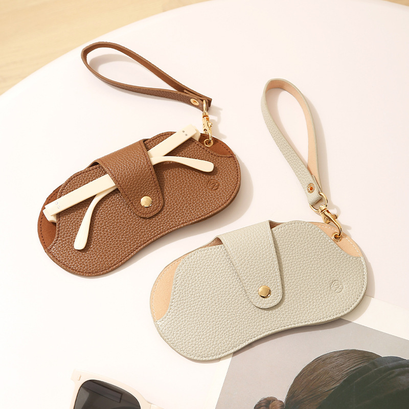 Anqin Glasses Cosmetics Bag, Anti-Lost Travel Portable Sunglasses Pu Girls Bag, High-End Hanging Glasses Bag Anqin Glasses Cosmetics Bag, Anti-Lost Travel Portable Sunglasses Pu Girls Bag, High-End Hanging Glasses Bag