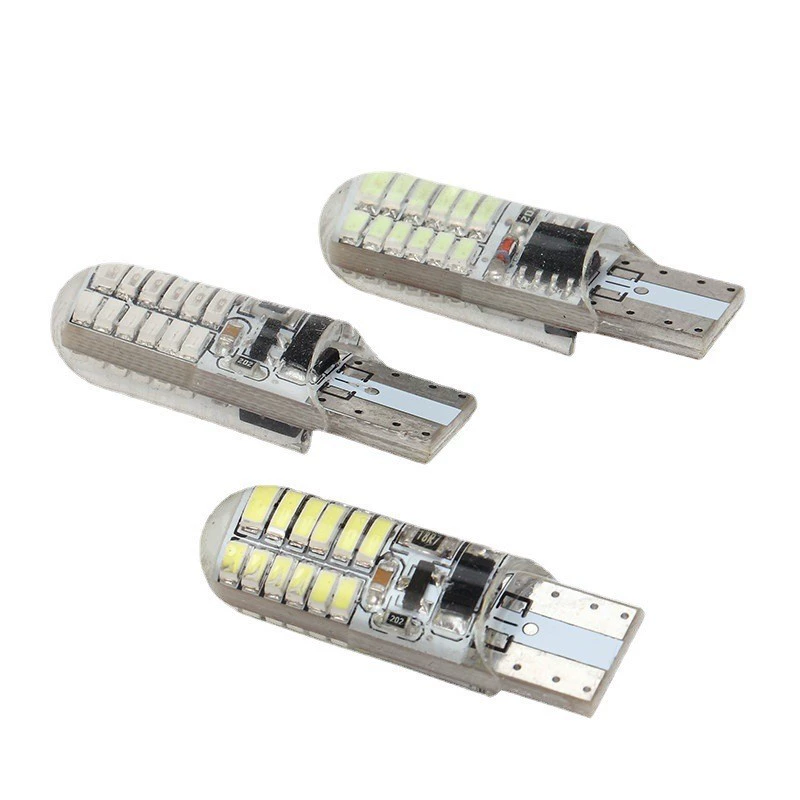 T10 3014 24SMD Лампа-шар LED светодиодный свет Silicon Silicon мигающий свет кристаллический свет двухсторонний