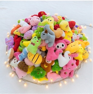 Cute plush toy 4 inch grabber doll pendant keychain cartoon doll bag pendant doll wholesale