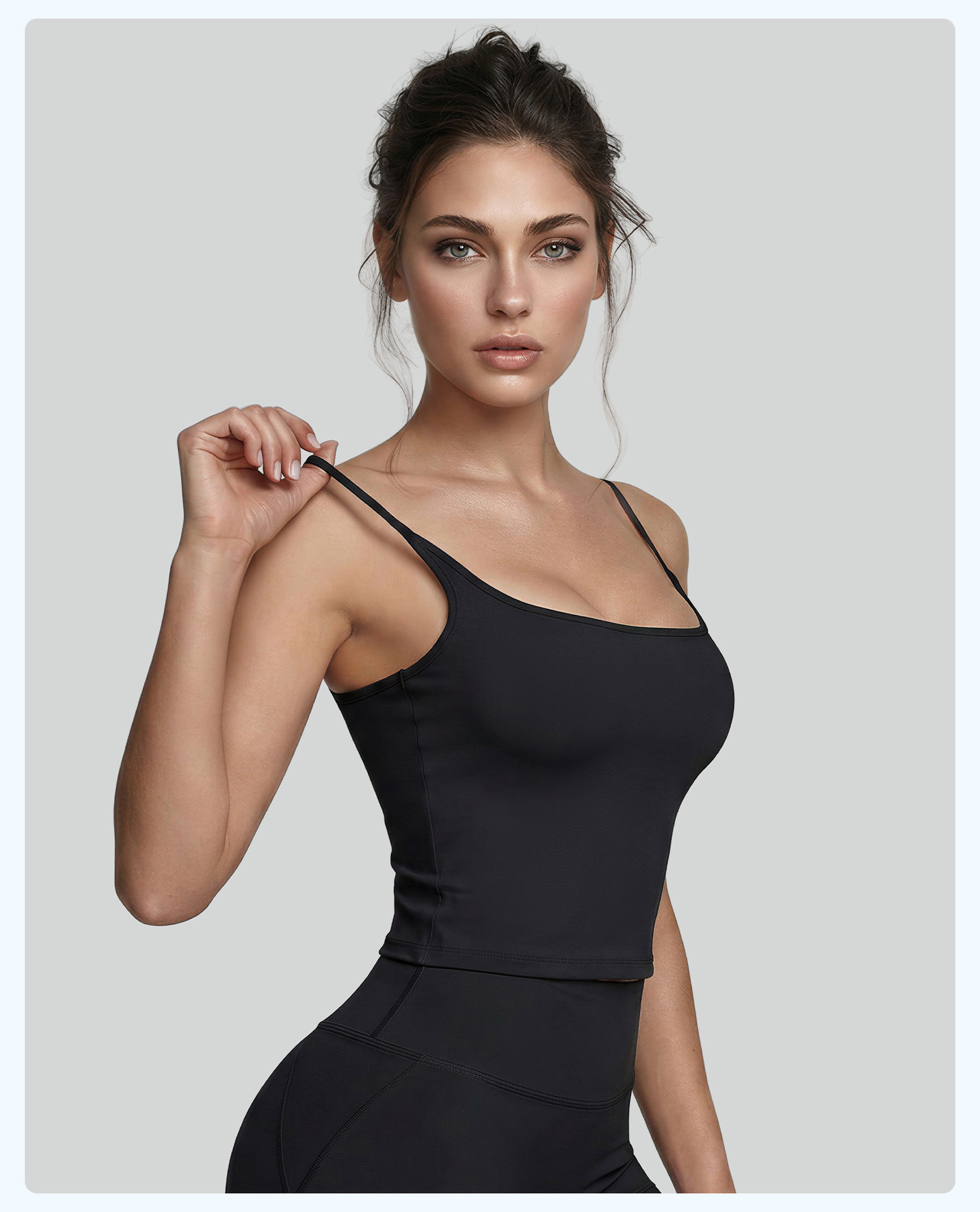 Yoga fitness vest top voor dames elastisch met racerback_voghion.com