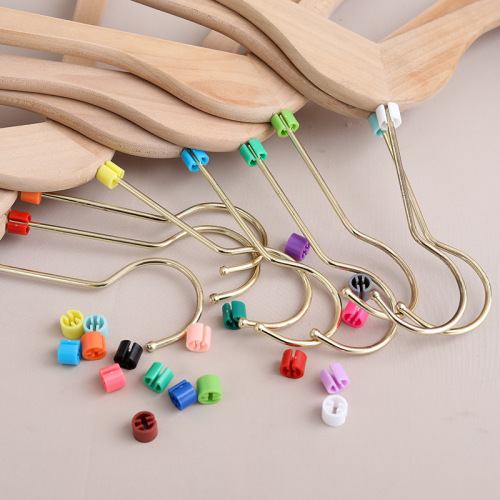 Colorful plastic blank size circle store area code round clothes hanger label buckle number beads