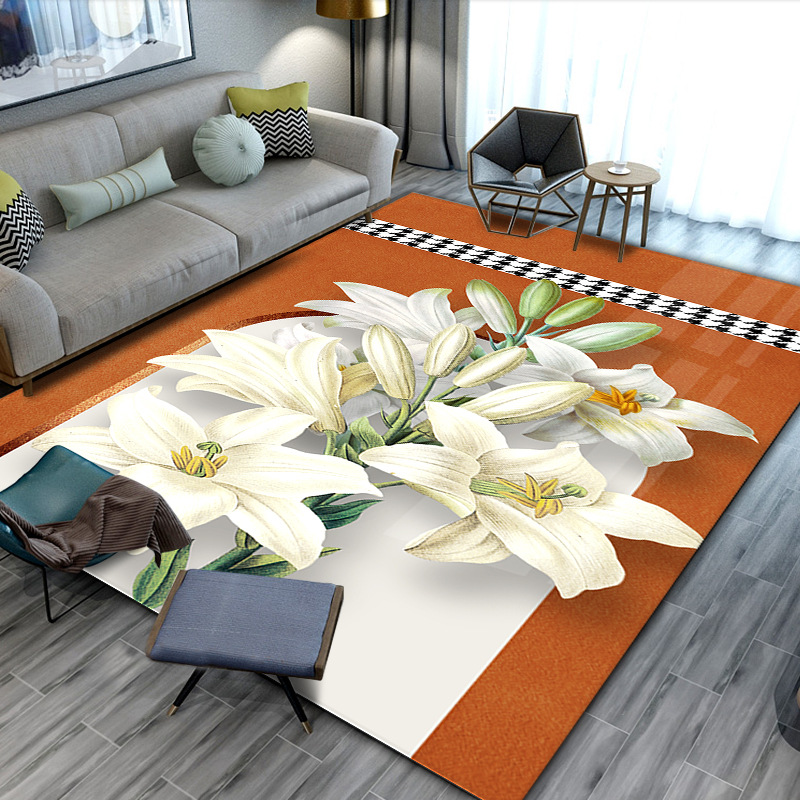 Modern carpet for living room for home use, simple and elegant design, water absorbent 10