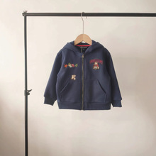 G24冬款 韩版童装国内专柜外贸尾单女童连帽松鼠熊加绒外套TTMZ24