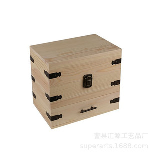 Manufacturer Customized Export Three-Layer Foldableing Essential Oil Bottle Packaging Storage Wooden Box Pine Solid Wood Essential Oil Wooden Box