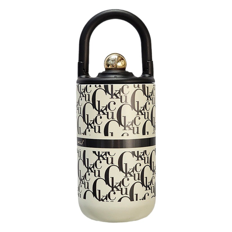 Taza de vacío de fragancia pequeña retro Taza de agua de lujo ligera para niñas de alto valor Taza de moda para niñas de acero inoxidable Taza de regalo de moda