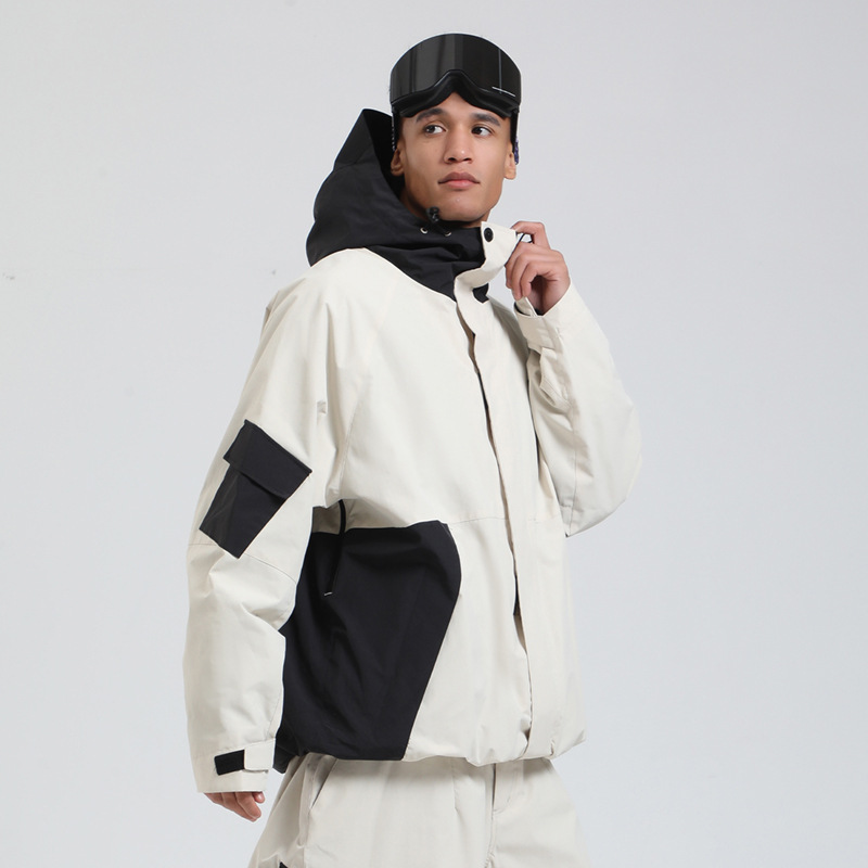 Ski Suit Men's Top New Style Snowboard Loose Waterproof Windproof Warm Outdoor Sports Foreign Trade Ski Suit Women
