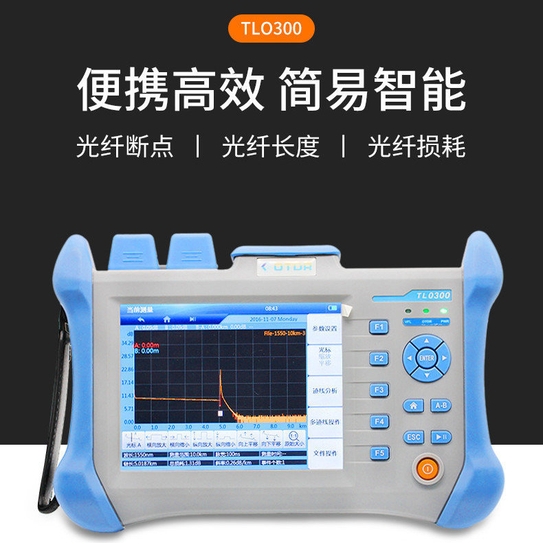 光时域反射仪OTDR 光缆故障寻障仪断点长度测试仪TLO300