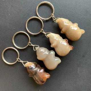 钥匙扣工艺品钥匙链挂饰小鹿钥匙扣小猪挂件小饰品吊坠车内挂饰