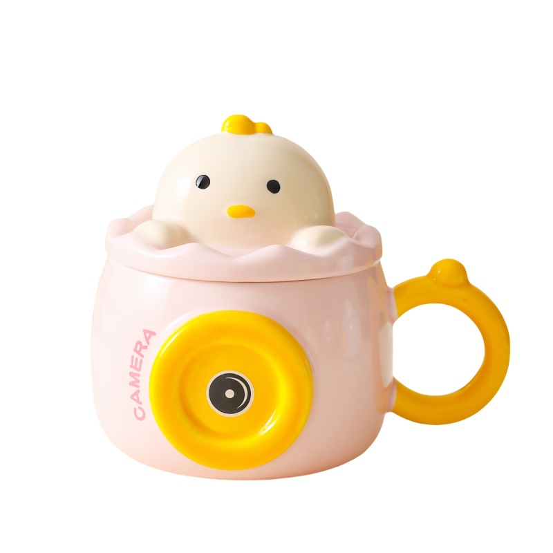 Personalidad creativa de dibujos animados de cerámica taza de oficina regalo taza de café casera taza de agua taza de desayuno pareja