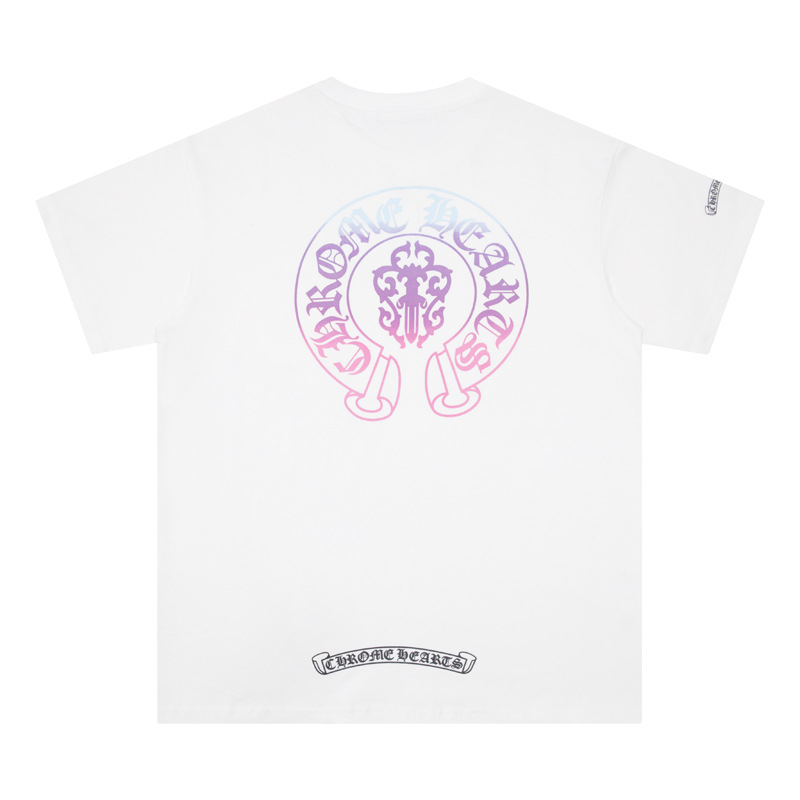 Chrome Heart 24 nuevo Crocodile de verano de moda europea y americana camiseta de manga corta para hombres y mujeres
