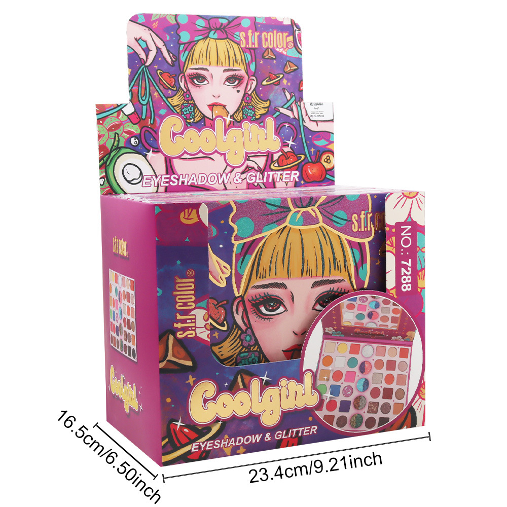 s.f.rcolor transfronterizo especializado en maquillaje de escenario de perlas mate multicolor dopamina papel de sombra de ojos maquillaje al por mayor