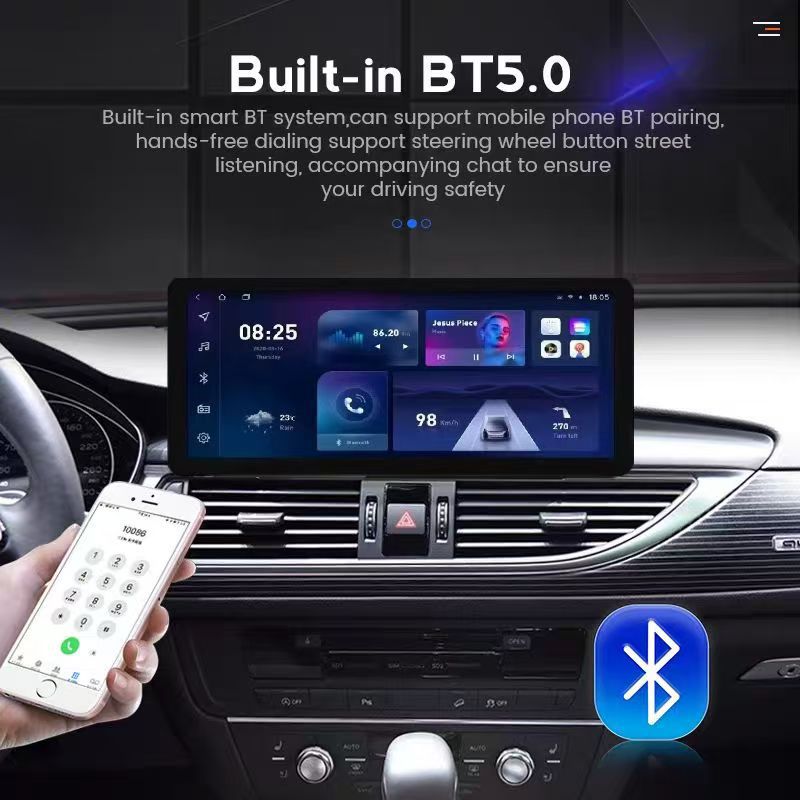 Suitable for Audi A6 12-18 Models 12.3inch Large-Screen In-Car Central Control Navigation All-In-One Machine Car Navigation Dvd