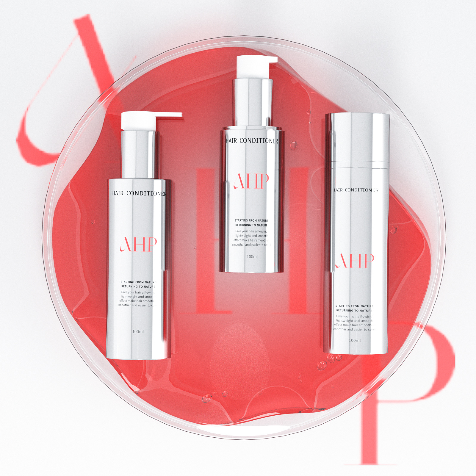 高级洗发水套装瓶100直肩铝瓶塑料瓶按压护发素乳液瓶定妆喷雾瓶