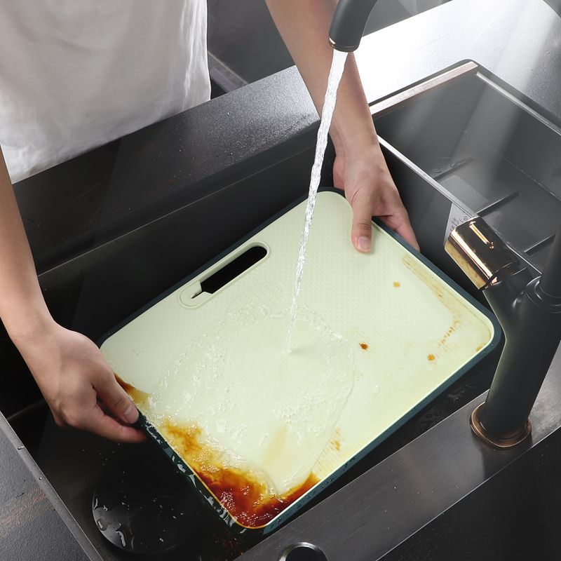 Tablero de escritorio tablero de corte doméstico espeso tablero de corte de verduras de doble cara cuchillo de cocina gran cantidad de tablero de cocina de grado alimenticio sin