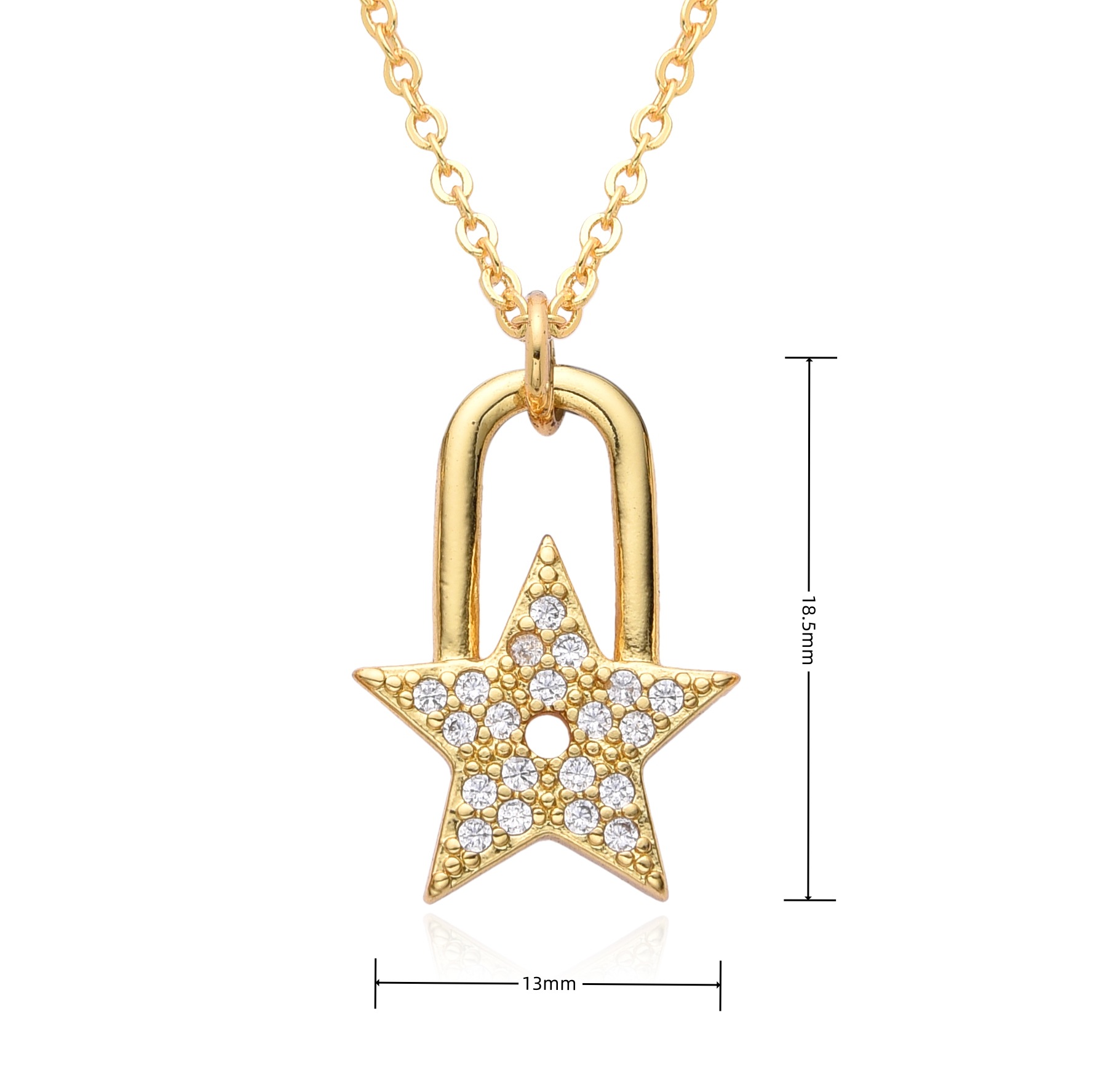 8g Weight Copper Pendant Material Zircon Inlay Material Pendant Necklace Classification Copper Chain Material 1 Piece Quantity Daily, Date Occasion Copper Material Heart Shape, Lock Pattern Women's Gender Inlay Design Elegant, Shiny Style Copper Inlay Heart Shape Lock Zircon Pendant Necklace 13