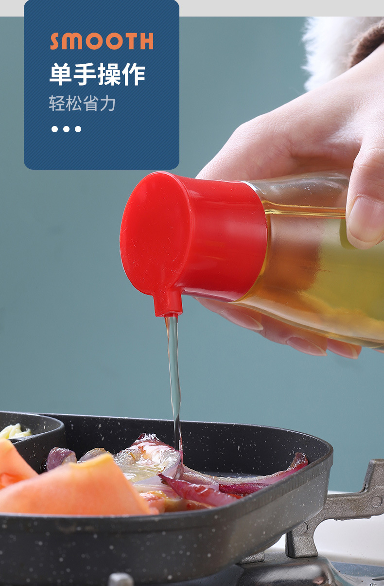 Japon tarzı yemek masası soya sosu ve sirke şişesi ev cam susam yağı şişesi küçük kapasiteli yağ kontrol potu aperatif bar masa üstü baharat şişesi