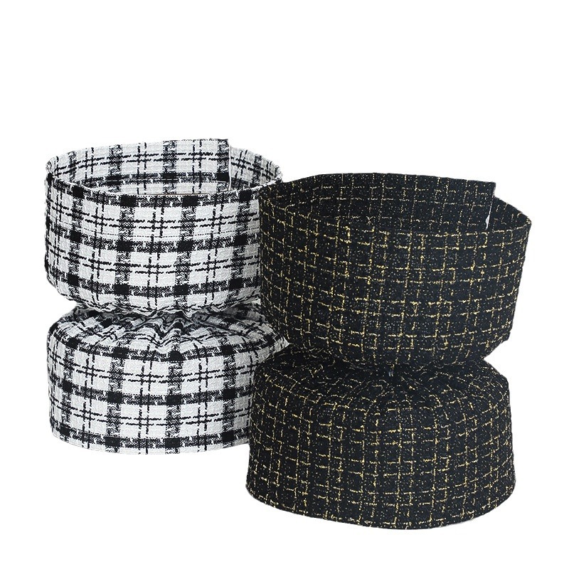 Material de embalaje de flores al por mayor nuevo estilo Chanel de una sola pieza que forma pieza redonda ramo bolsa de tela flor artefacto