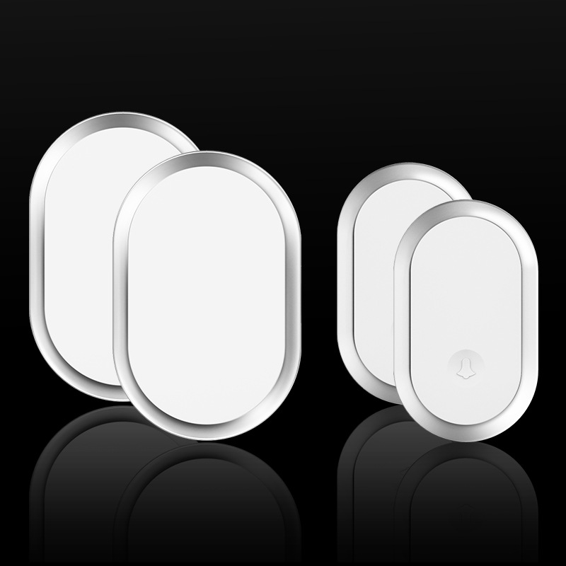 智能无线家用门铃接收器不用电池远距离电子遥控二拖二无线呼叫器