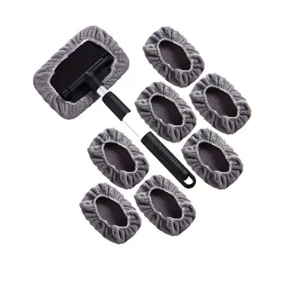 of Car Windshield Cleaning and — Car cleaning tools - 1-set-square-plate-8-gray-cloth-covers