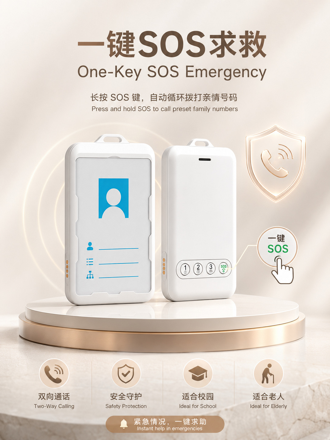International Smart GPS Electronic Badge Locator for Field Patrol Management and Employee Attendance Tracking in Sanitation Services