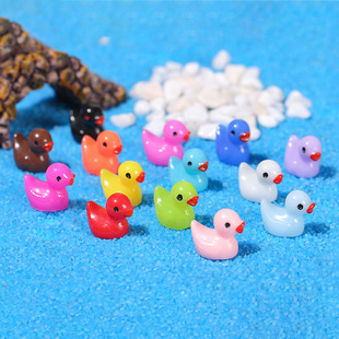 Small yellow duck Moss micro landscape ornaments succulent ornaments ZAKKA goods crafts small ornaments resin animal ornaments