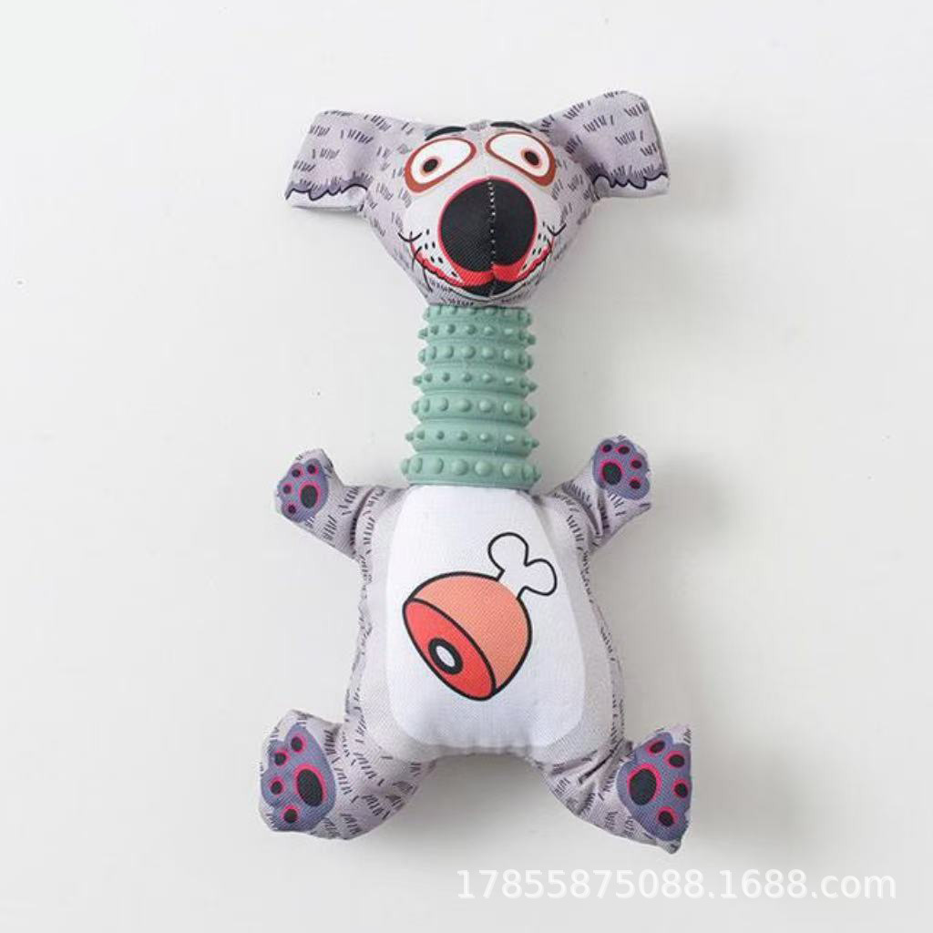 회색 강아지 모델