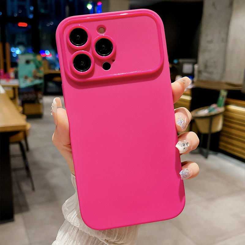 高级感纯色苹果X/XS手机壳大视窗iphoneXR磨砂XS纯色xr保护套批发|undefined