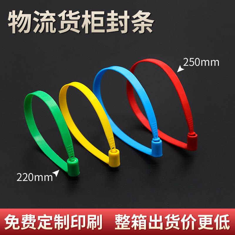 塑料封条一次性物流铅封集装箱防调包扣煤运车防盗封签防拆施封锁