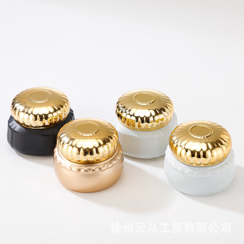 跨境中东热销100ml玻璃罐高端化妆品罐避光面霜瓶膏霜瓶香料罐子|undefined