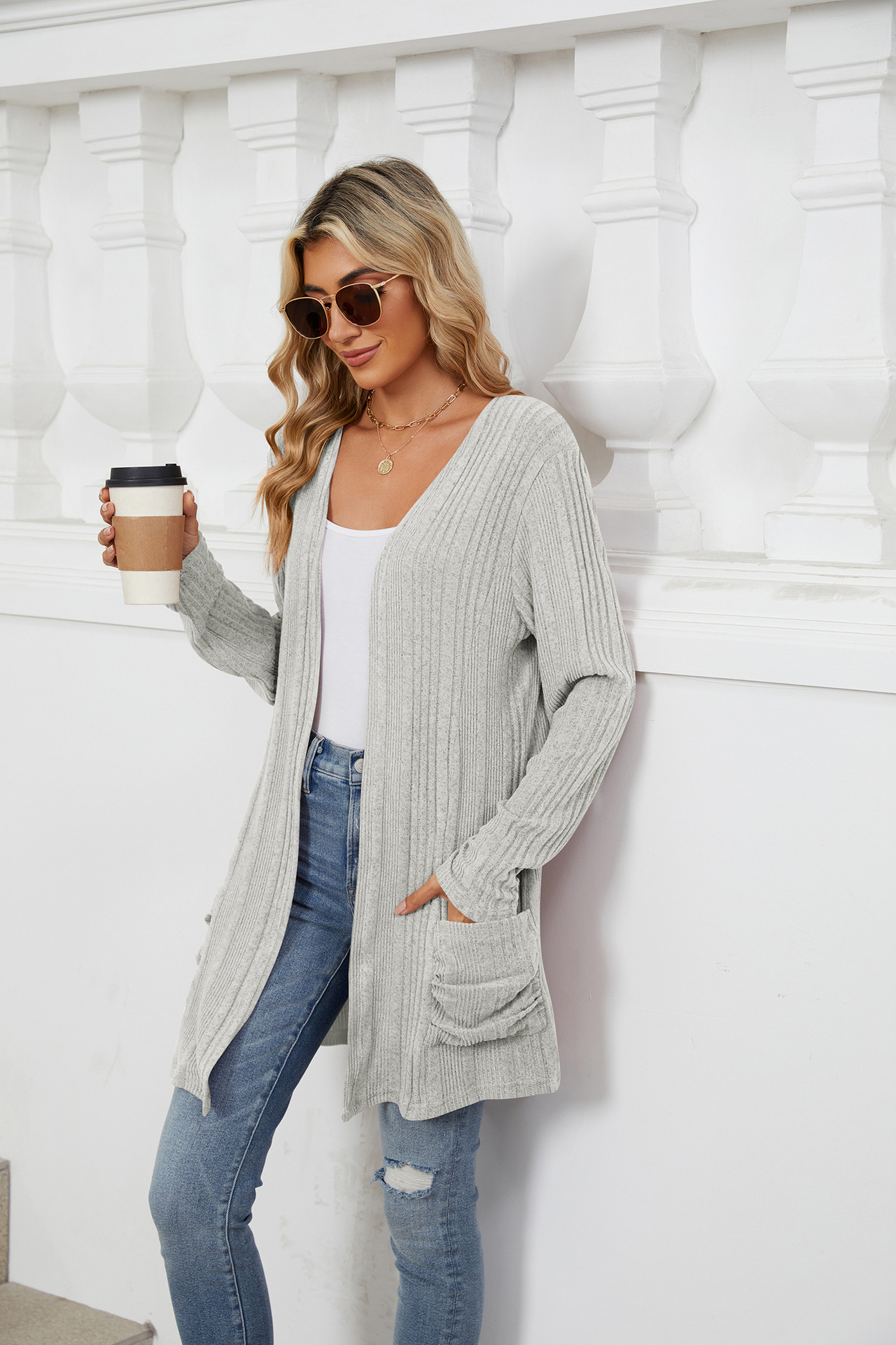 490g Weight Long Sleeve Sleeve Length Placket Placket Type Regular Sleeve Sleeve Type Nylon, Spandex, Polyester Fabric Type Long Top Length Cardigan Tops Type Holiday, Daily Occasion Collarless Neckline Regular Fit Fit Type Solid Color Pattern Winter, Autumn Season Women's Gender Casual, Elegant Style Wholesale Women's Casual Elegant Solid Color Long Sleeve Sweaters & Cardigans 22