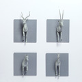 长颈鹿驯鹿壁挂动物半身雕塑立体壁饰墙壁装饰客厅软装家居工艺品