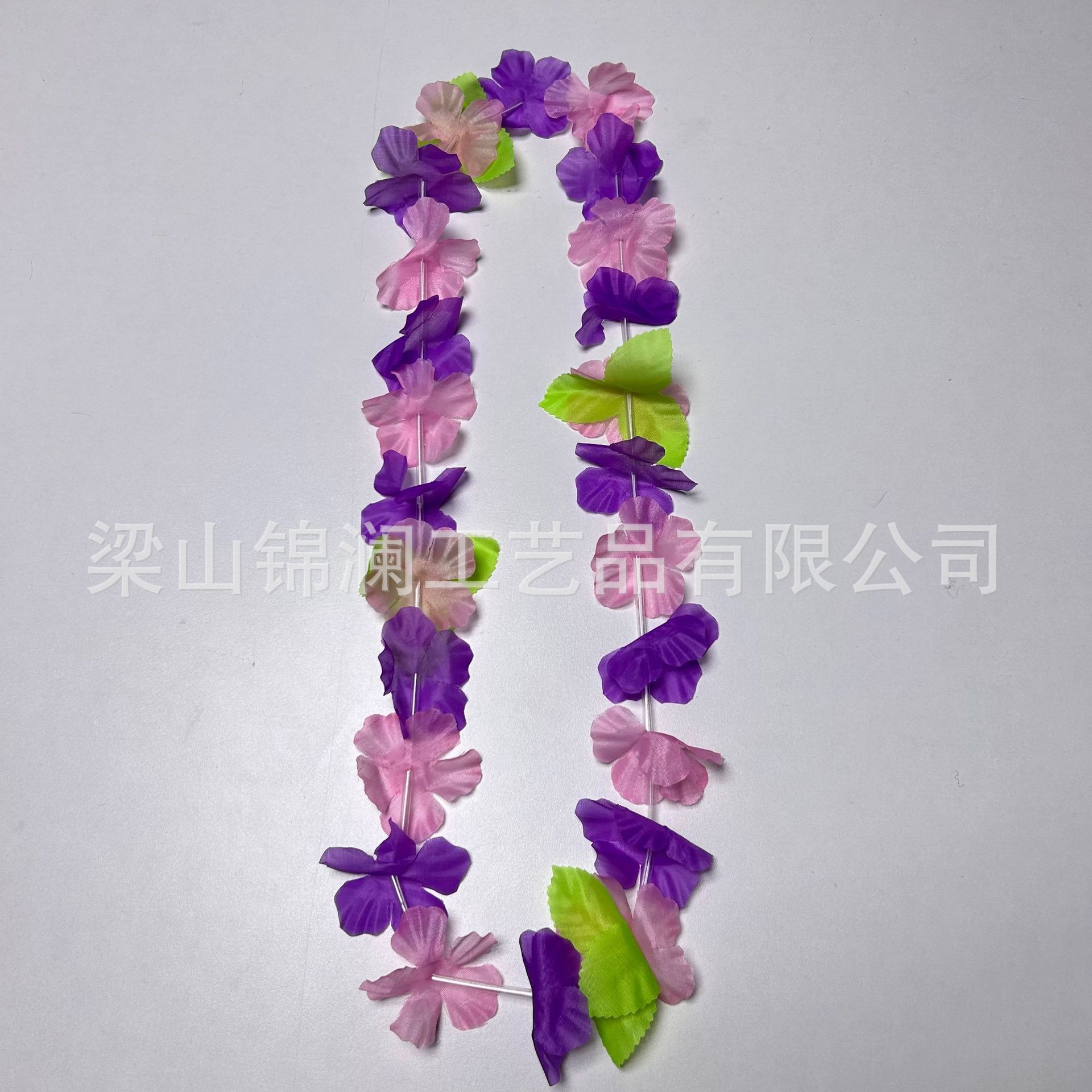 Tela de poliéster hawaiana de 6 cm corolla de flores 24 piezas más hojas de vacaciones costeras accesorios de fotografía decoración de flores de cuello