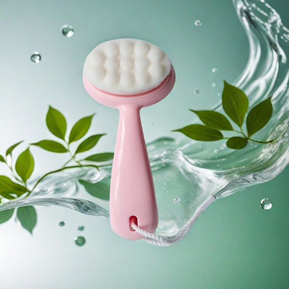 Ruyi face wash brush soft hair long handle face wash brush makeup remover exfoliating manual cleansing brush strength manufacturers