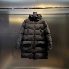 正确版 NFC芯片 M家秋冬过膝中长款加厚保暖学院羽绒服百搭OS外套