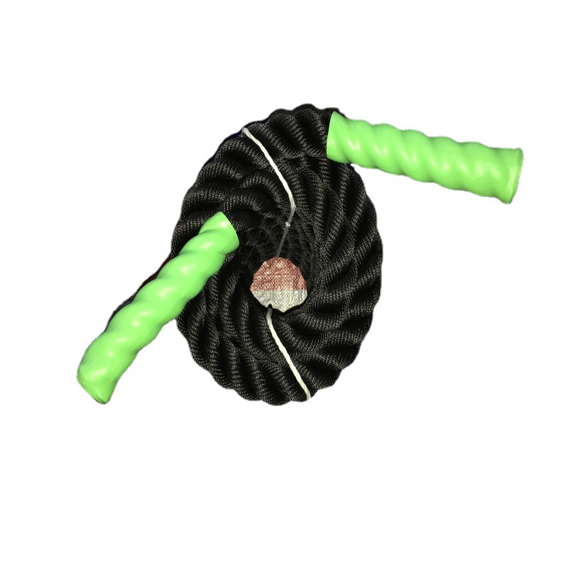 纯黑尼龙体能训练安全绳 拓展 极限运动搏击绳  重力绳 柔软甩绳